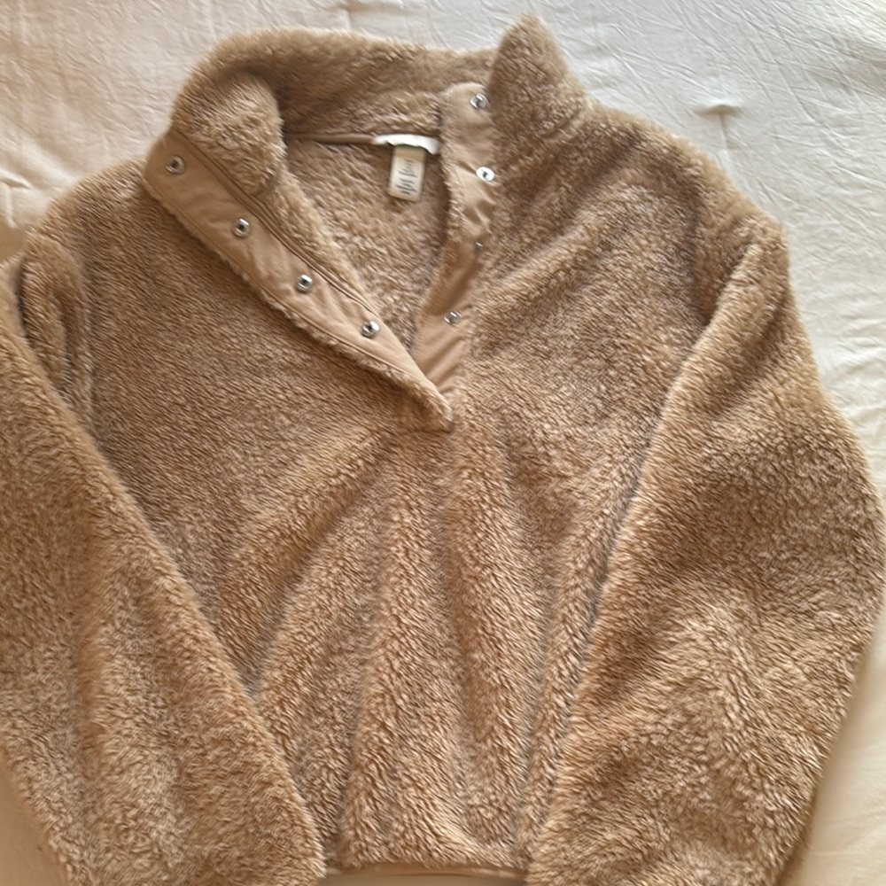 H&M Tan Fleece with Plush Texture